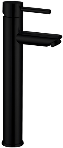 [43801] Otus Pin Handle High Rise Basin Mixer Matt Black Lead Free
