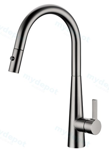 [44153] Otus Pull Out  Sink Mixer Gun Metal Lead Free