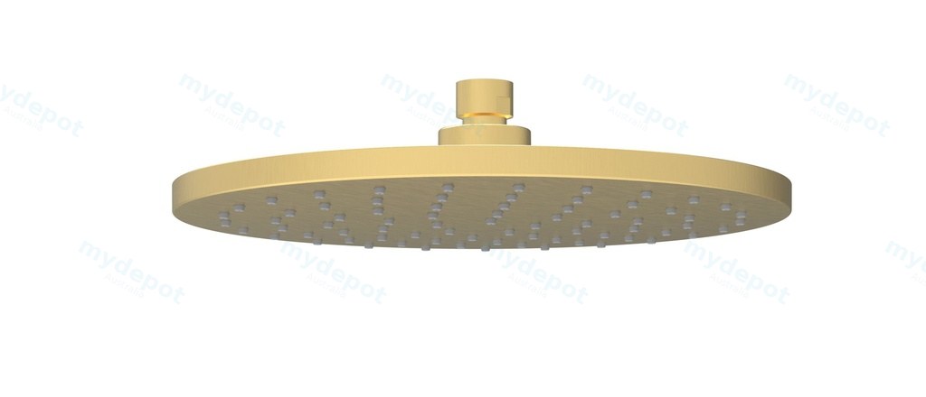 Otus Round Overhead Shower 250mm Brushed Gold