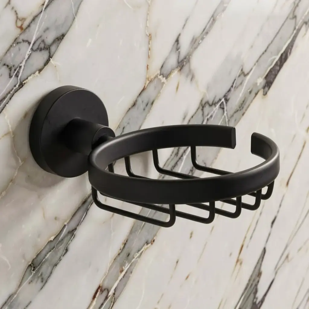 Otus Round Soap Dish(Matt Black)