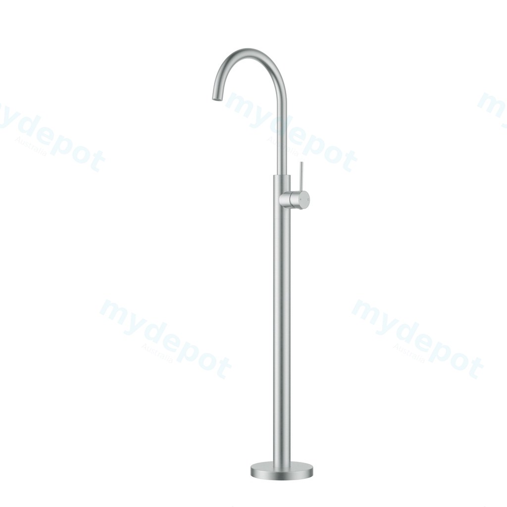 Otus Slimline  FreeStanding Bath Mixer Brushed Stainless Steel