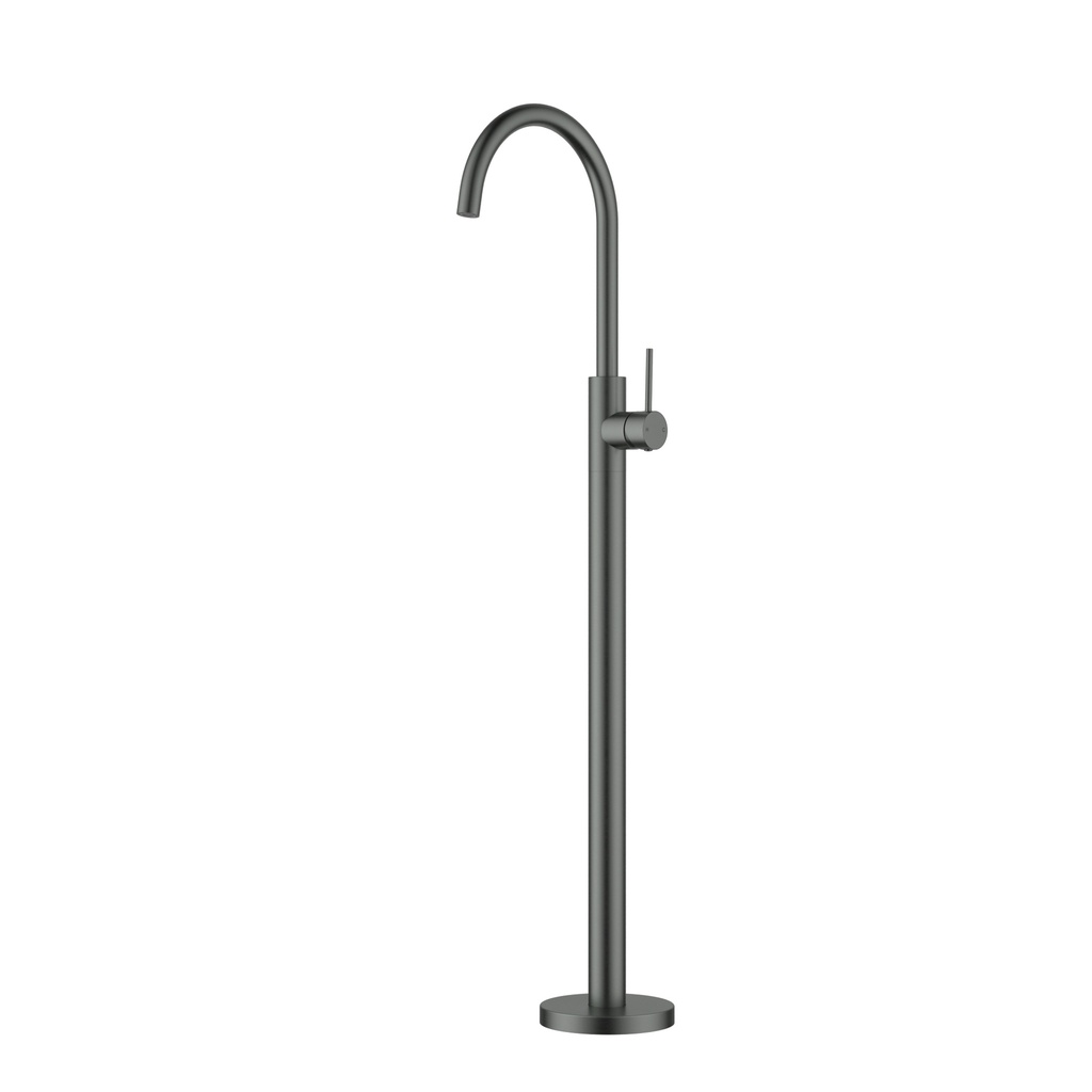 [44967] Otus Slimline  FreeStanding Bath Mixer Gun Metal
