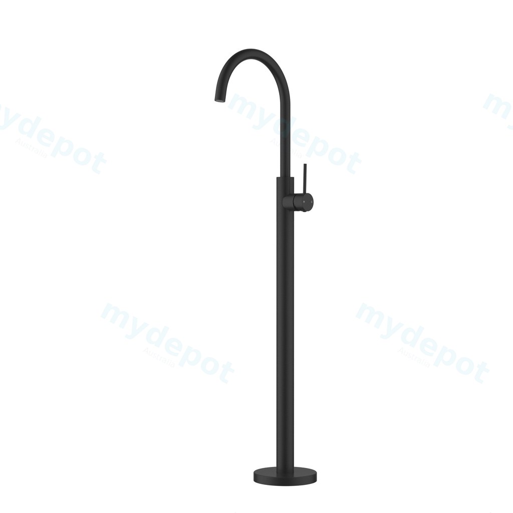 Otus Slimline  FreeStanding Bath Mixer Matt Black