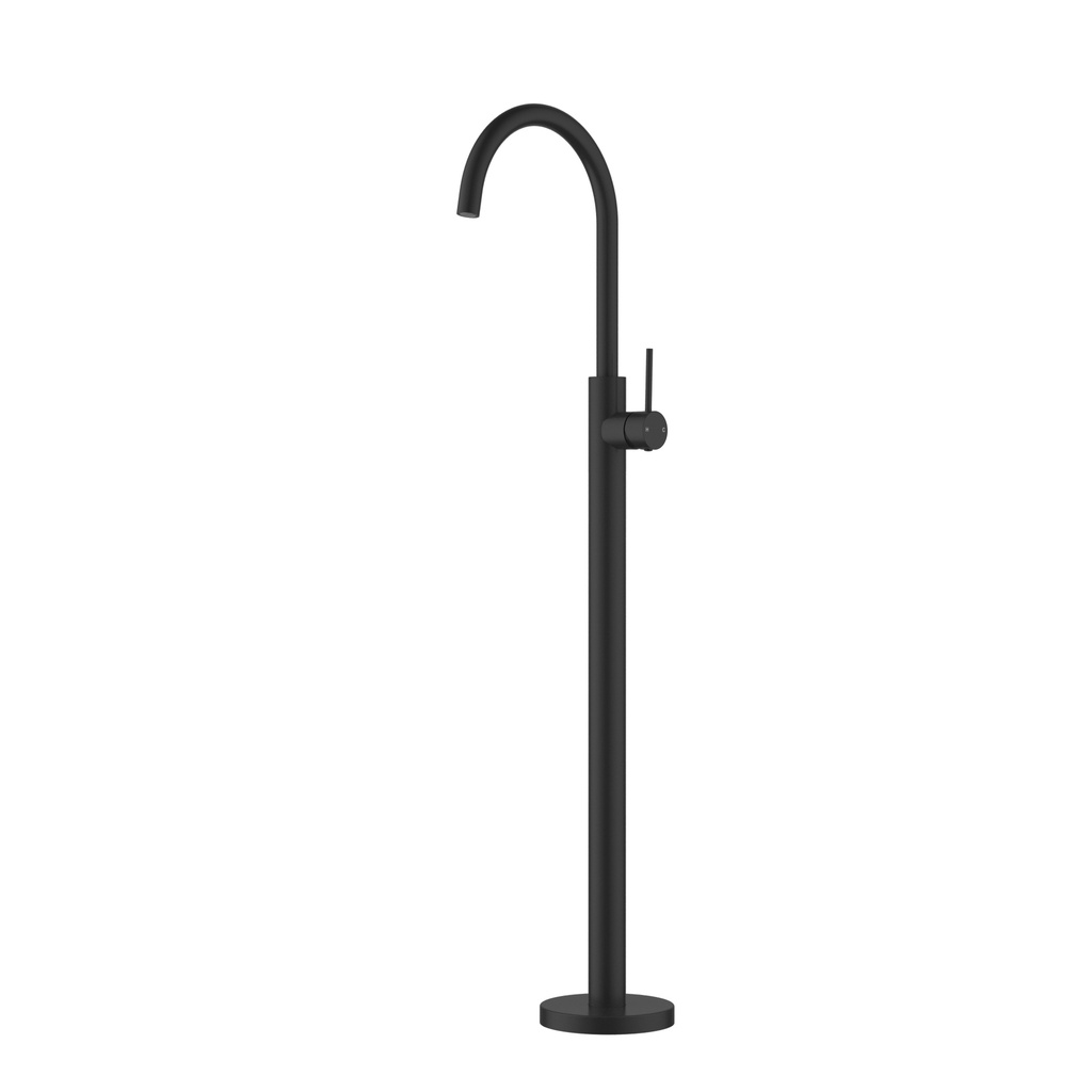 [44963] Otus Slimline  FreeStanding Bath Mixer Matt Black