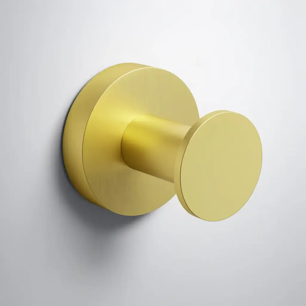 Otus Slimline Robe Hook Brushed Gold