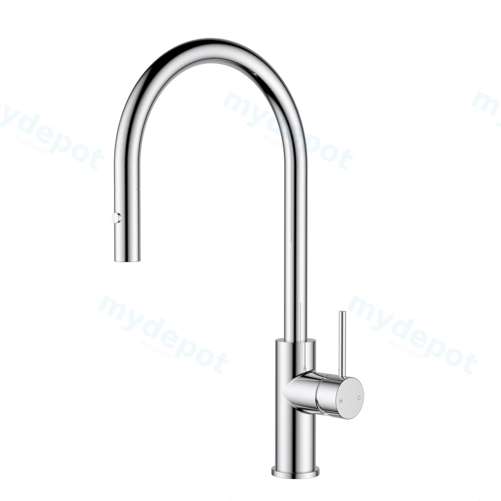 [44908] Otus Slimline SS Gooseneck Pull-Out Sink Mixer Chrome
