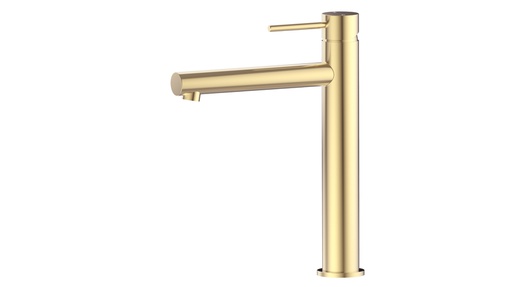 [44339] Otus Slimline SS Highrise Basin Mixer in Brushed Gold
