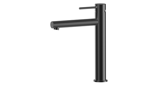 [44342] Otus Slimline SS Highrise Basin Mixer in Matt Black