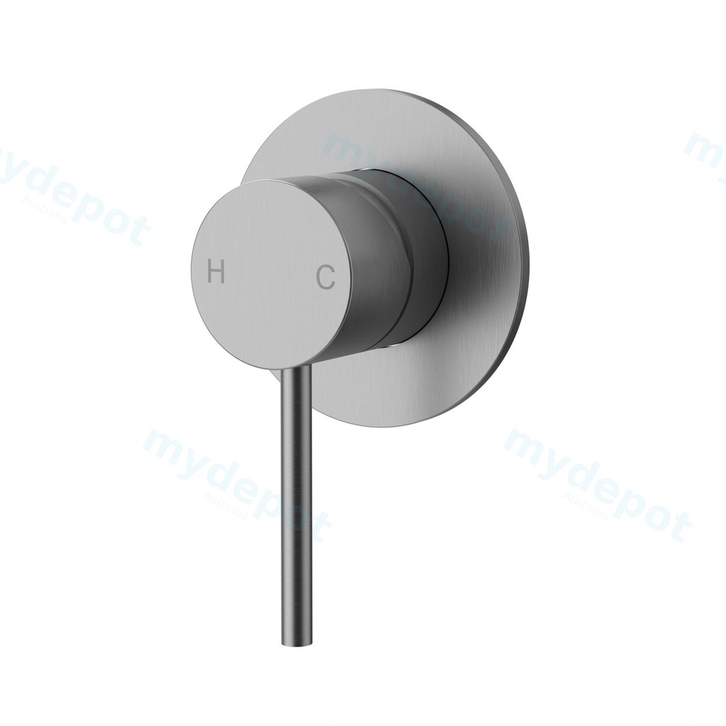 Otus Slimline SS Wall Mixer Trim Kits Brushed Stainless Steel