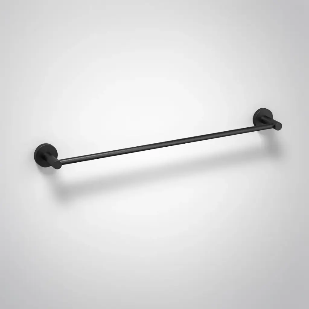 [44499] Otus Slimline Single Towel Rail 600mm Matt Black