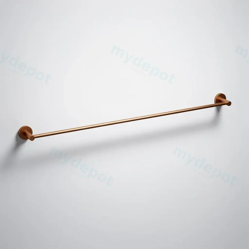 [44764] Otus Slimline Single Towel Rail 900mm Brushed Copper
