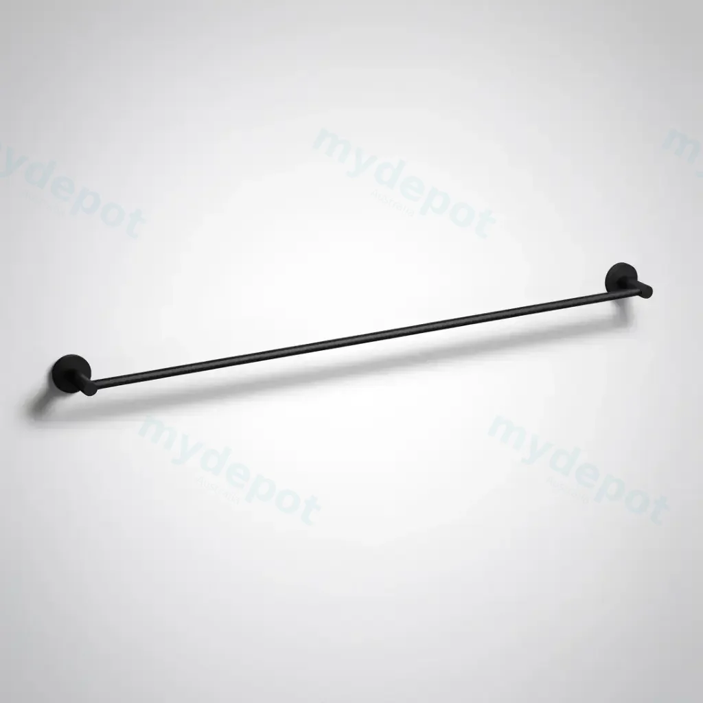 Otus Slimline Single Towel Rail 900mm Matt Black
