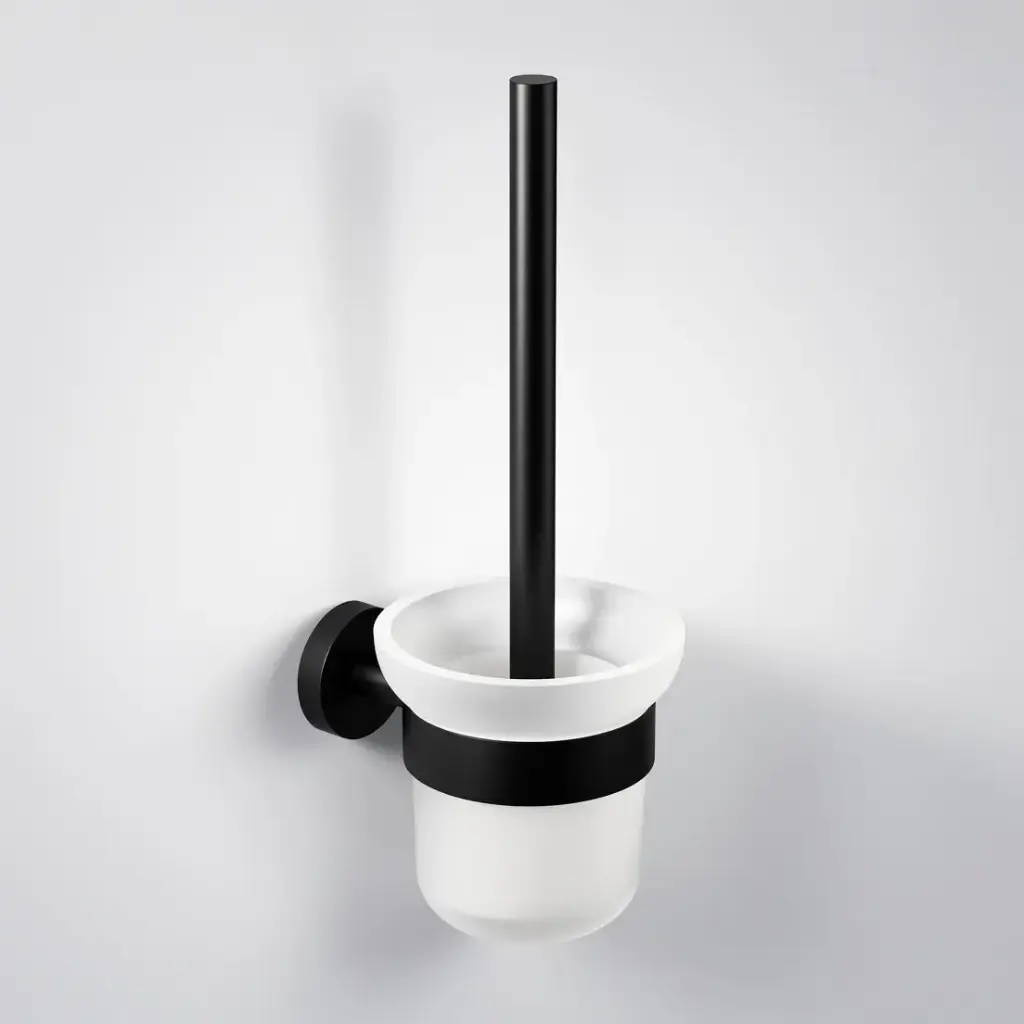 [44519] Otus Slimline Toilet Brush Holder Matt Black
