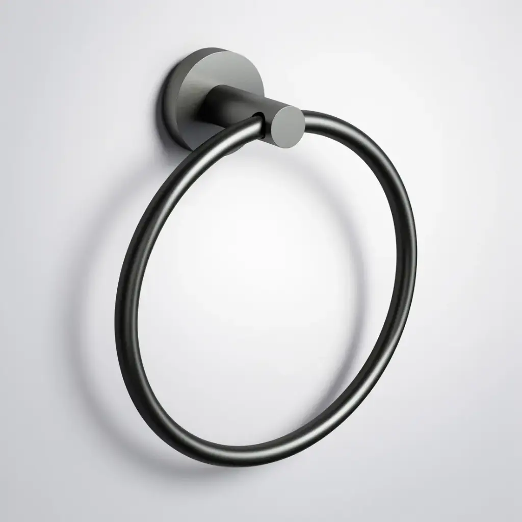[44536] Otus Slimline Towel Ring Gun Metal