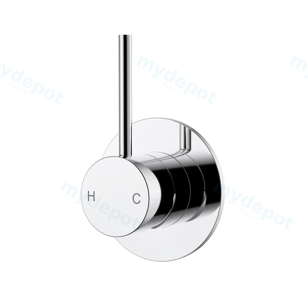 Otus Slimline Wall Basin Mixer Trim Kit Lever Up Chrome