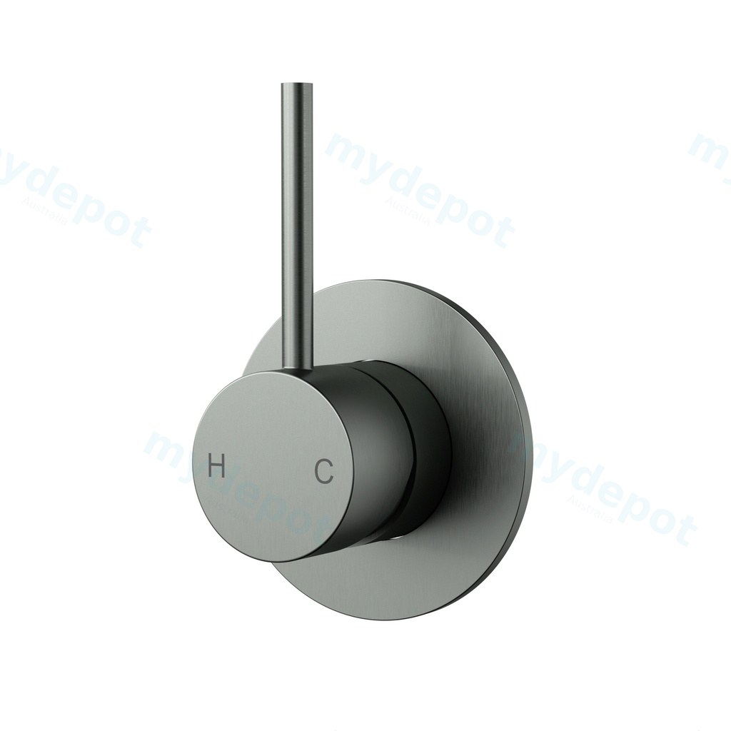 Otus Slimline Wall Basin Mixer Trim Kit Lever Up Gun Metal
