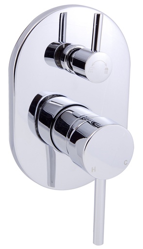 [43806] Otus Wall Mixer With Diverter(Chrome)