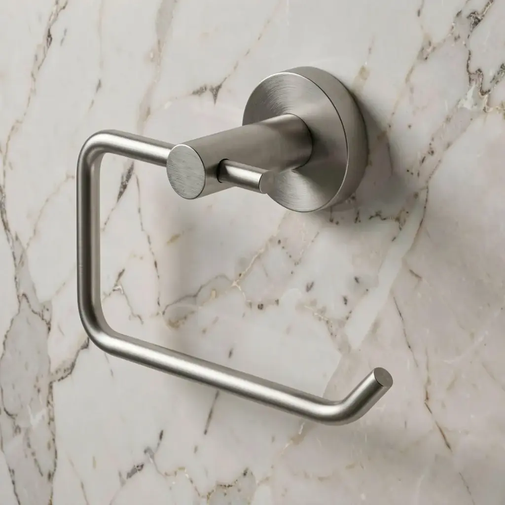 [40835] Pentro Brushed Nickel Toilet Roll Holder