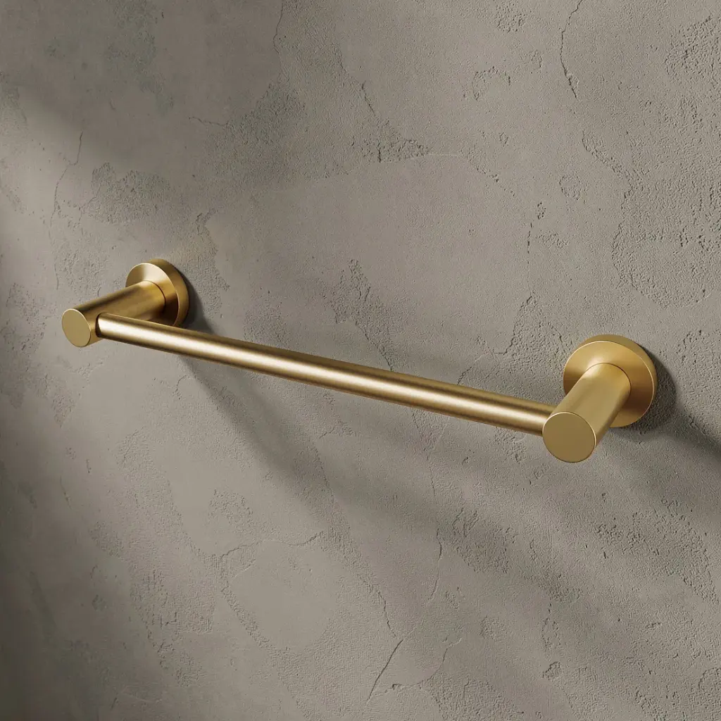 [40806] Pentro Brushed Yellow Gold 300mm Towel Rail