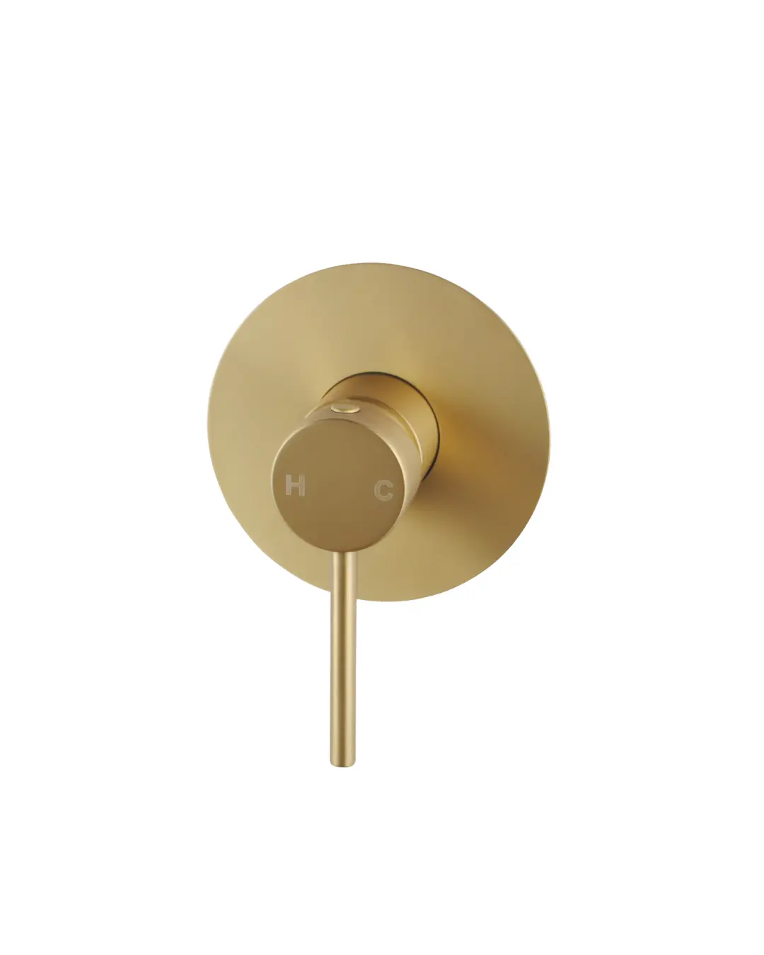 [40784] Pentro Brushed Yellow Gold Round Shower Mixer Tap