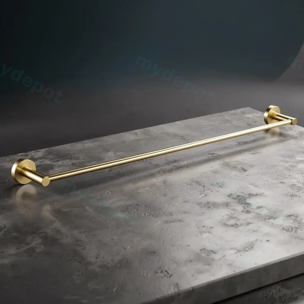 [40801] Pentro Brushed Yellow Gold Single Towel Rail 790mm(Cuttable)