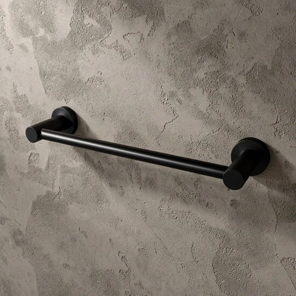[40776] Pentro Matte Black 300mm Towel Rail