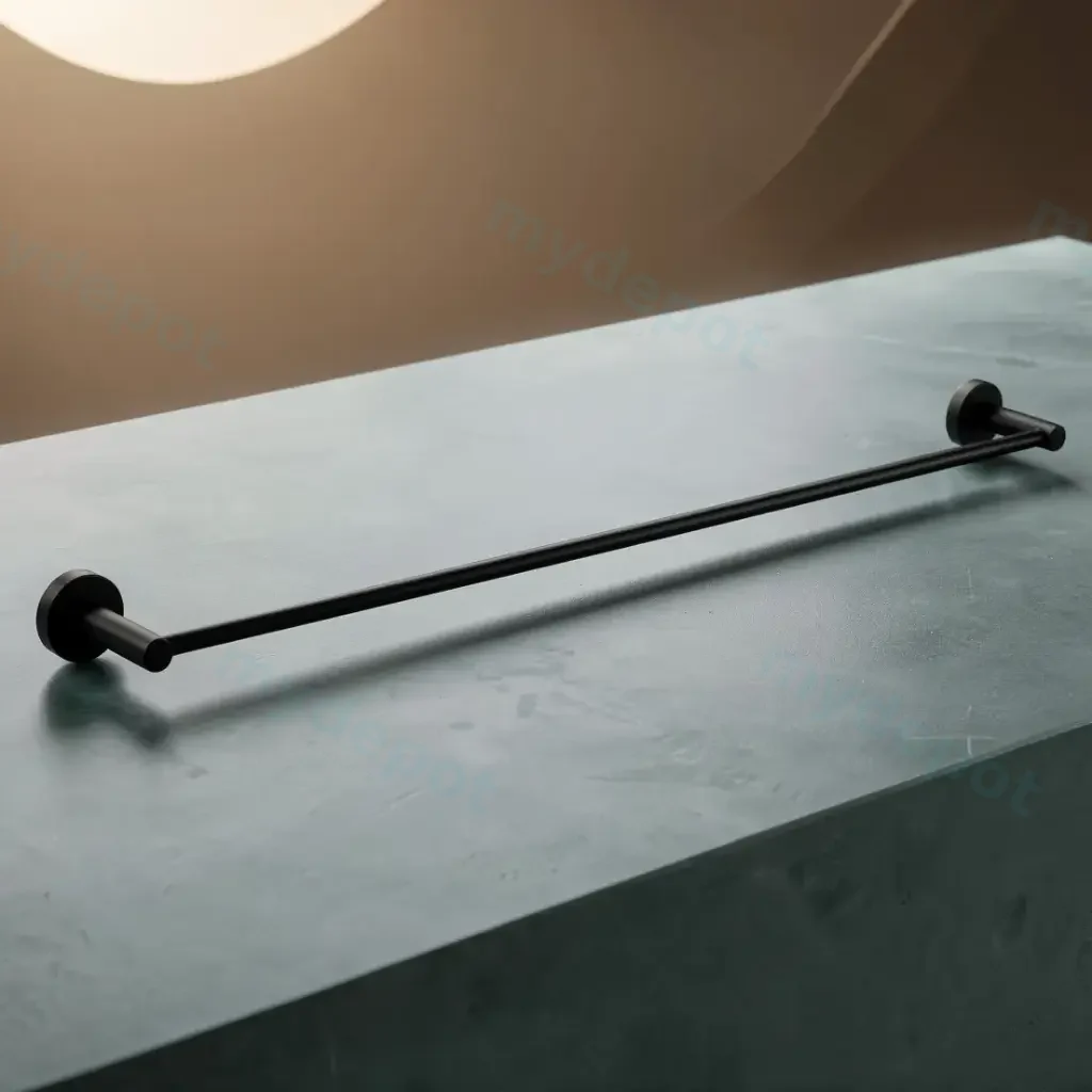 Pentro Matte Black Single Towel Rail 790mm(Cuttable)