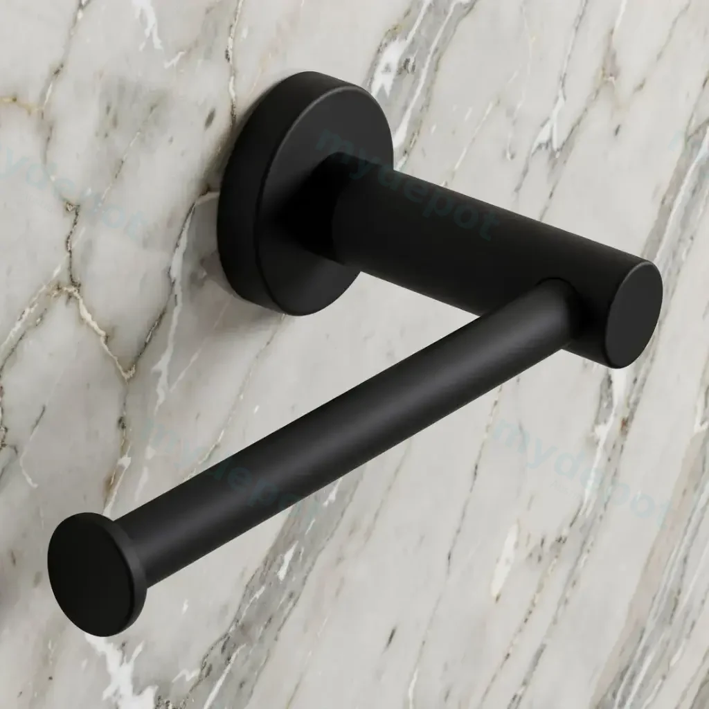 [40777] Pentro Matte Black Toilet Roll Holder