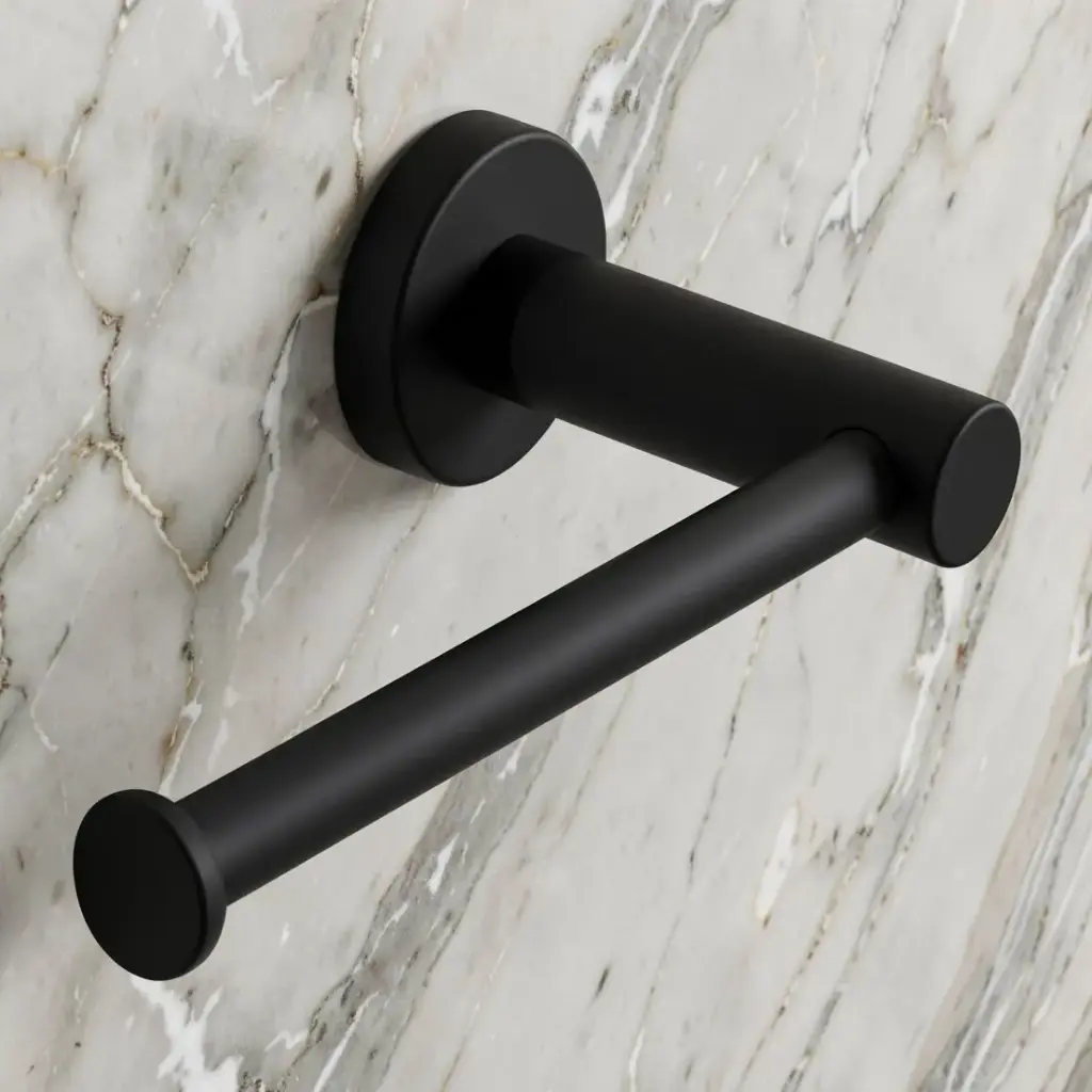 [40777] Pentro Matte Black Toilet Roll Holder