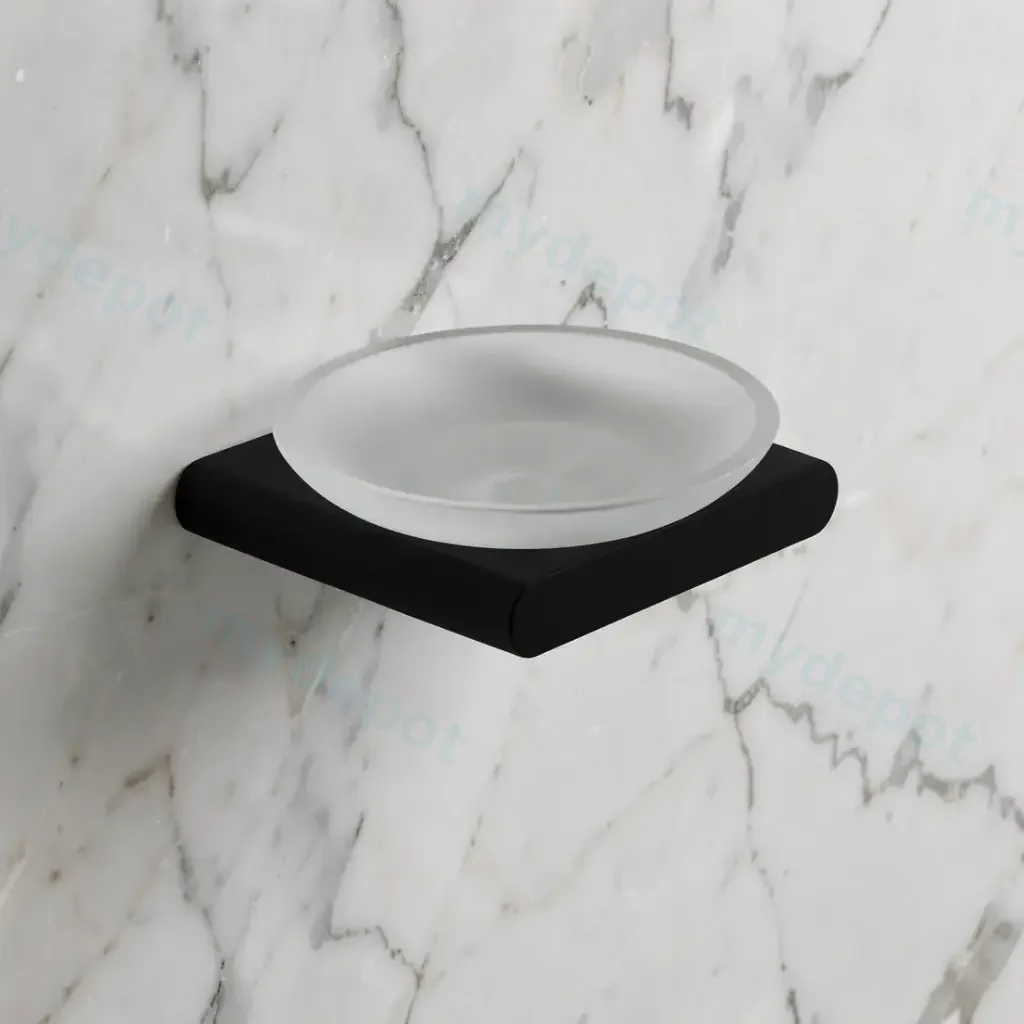 Persano Matte Black Zinc Alloy Soap Dish