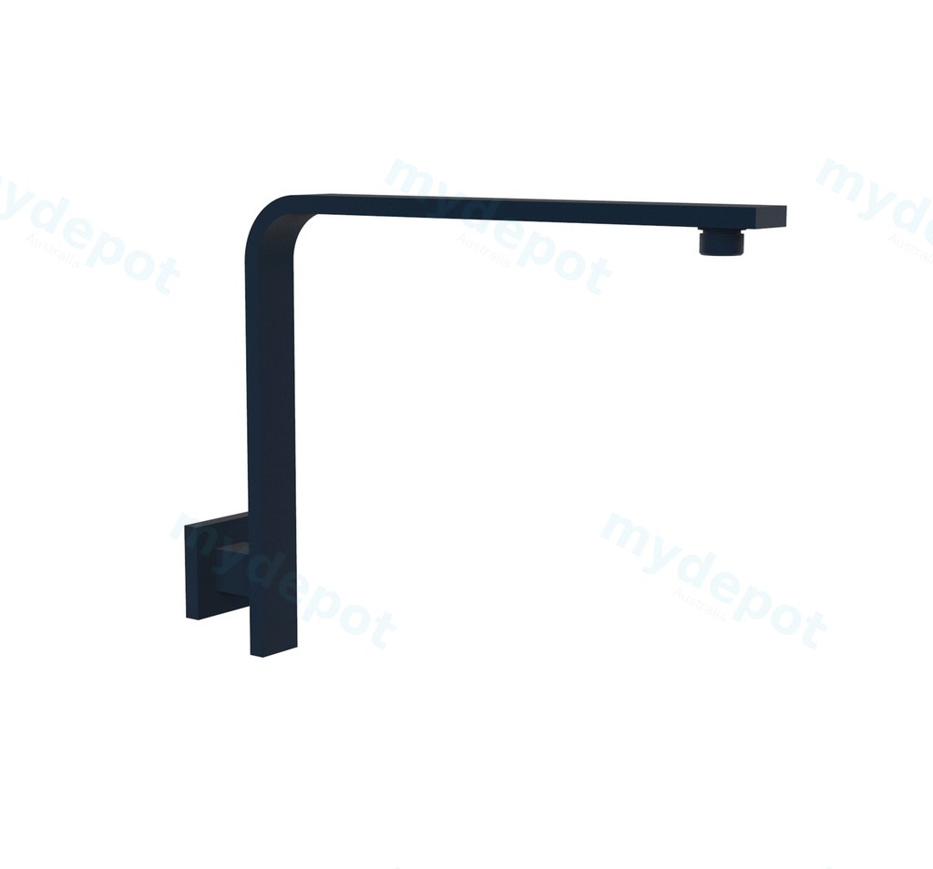 [44044] Rectangle Curved Shower Arm(Matt Black)