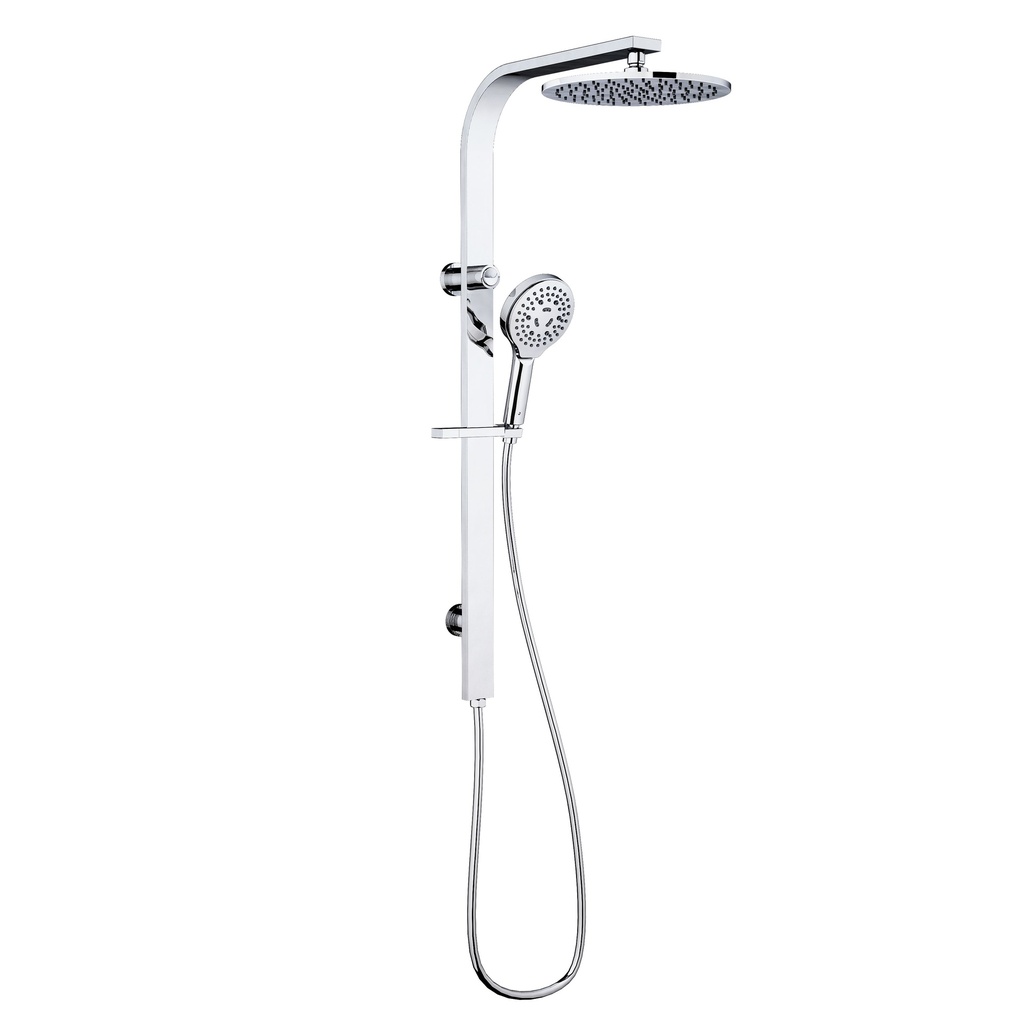 Regal Round MultiFunction Shower Set Chrome,250mm Plastic Shower Head