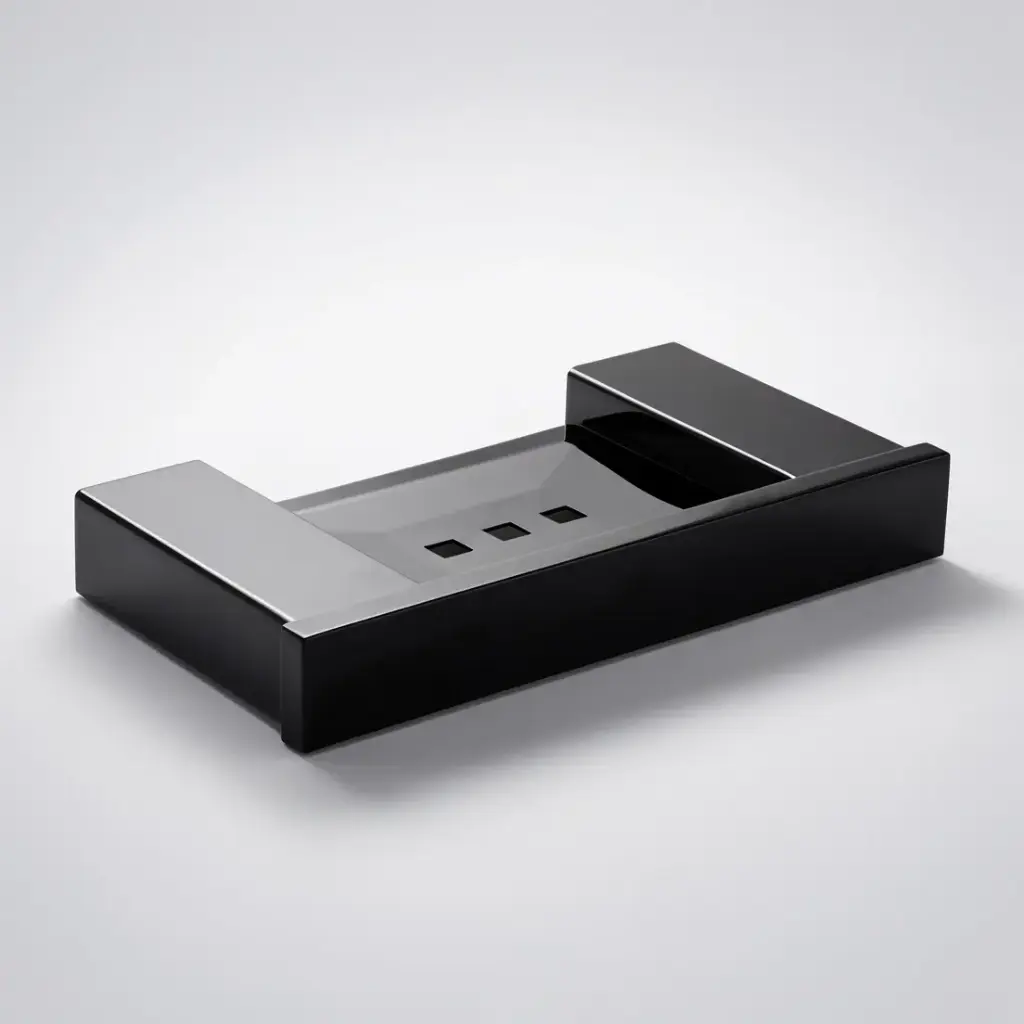 [43612] Rosa Metal Soap Holder(Matt Black)