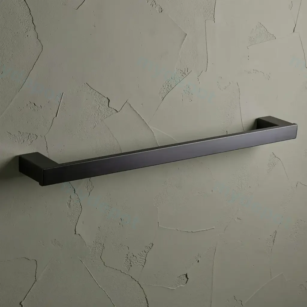 Rosa Single Towel Rail 610 mm SS304 Stainless Steel(Matt Black)
