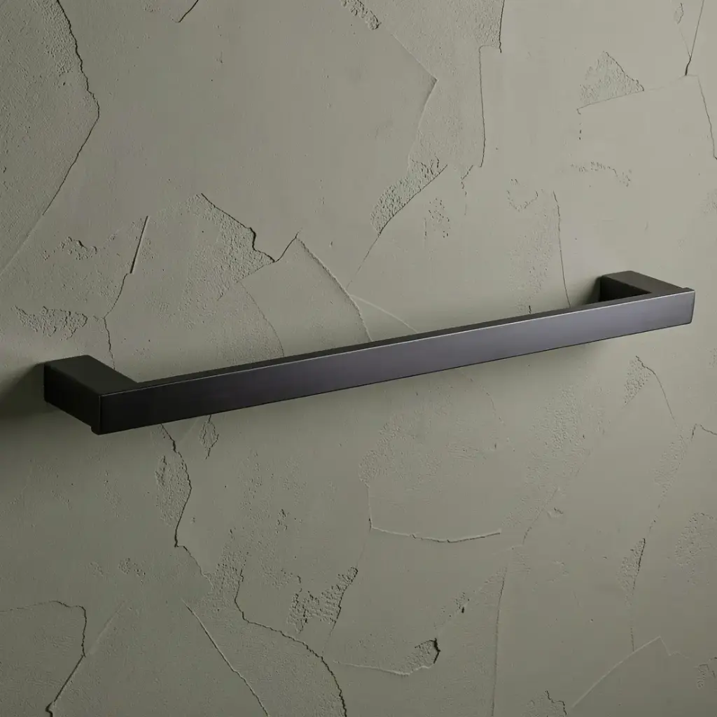 Rosa Single Towel Rail 610 mm SS304 Stainless Steel(Matt Black)