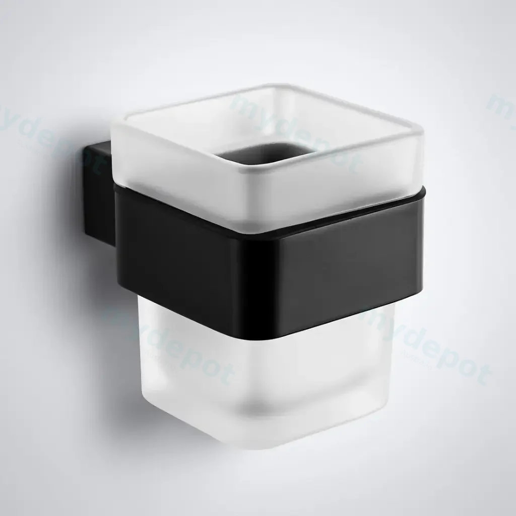 Rosa Tumbler Holder Single SS304 Stainless Steel(Matte Black)
