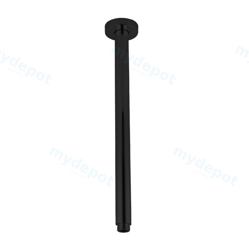 [40372] Round Black Ceiling Shower Arm 400mm