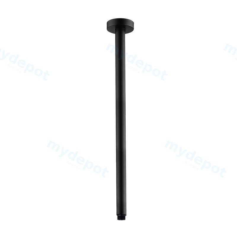 [40374] Round Black Ceiling Shower Arm 600mm