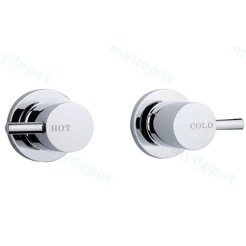 Rund Premium Dr Brass Wall Top Assembly-Quarter Turn Chrome