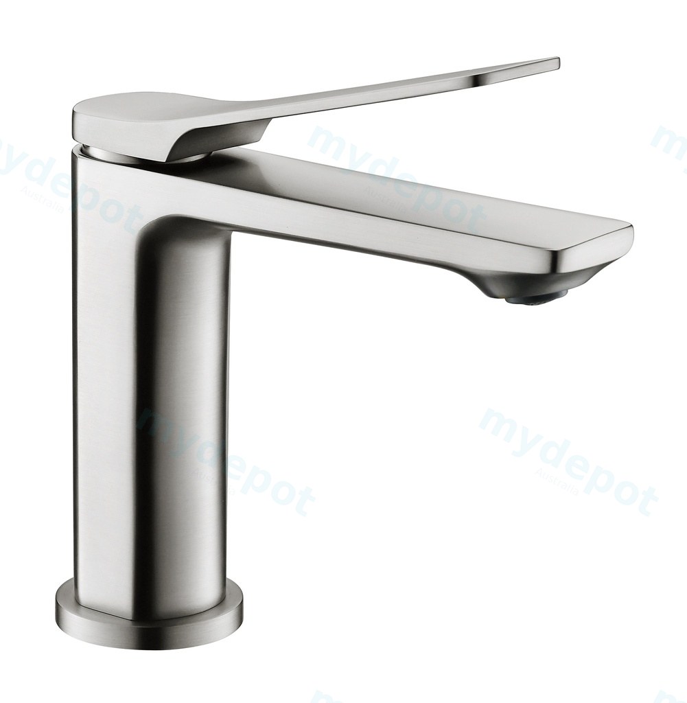 Rushy brushed nickel basin mixer