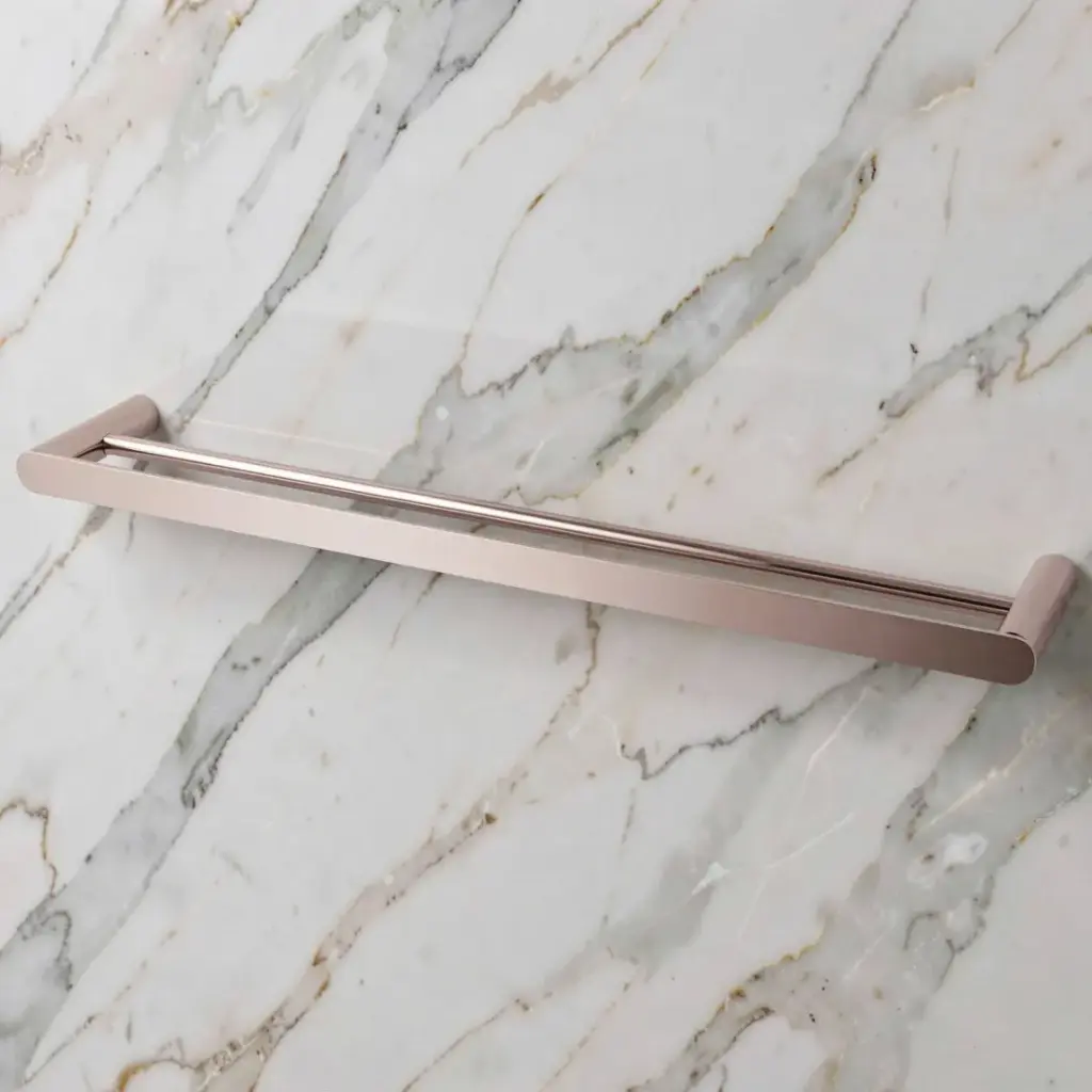 [40041] Rushy Brushed Nickel Double Towel Rail 800mm