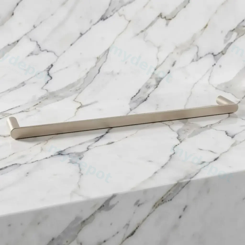 Rushy Brushed Nickel Single Towel Rail 600mm