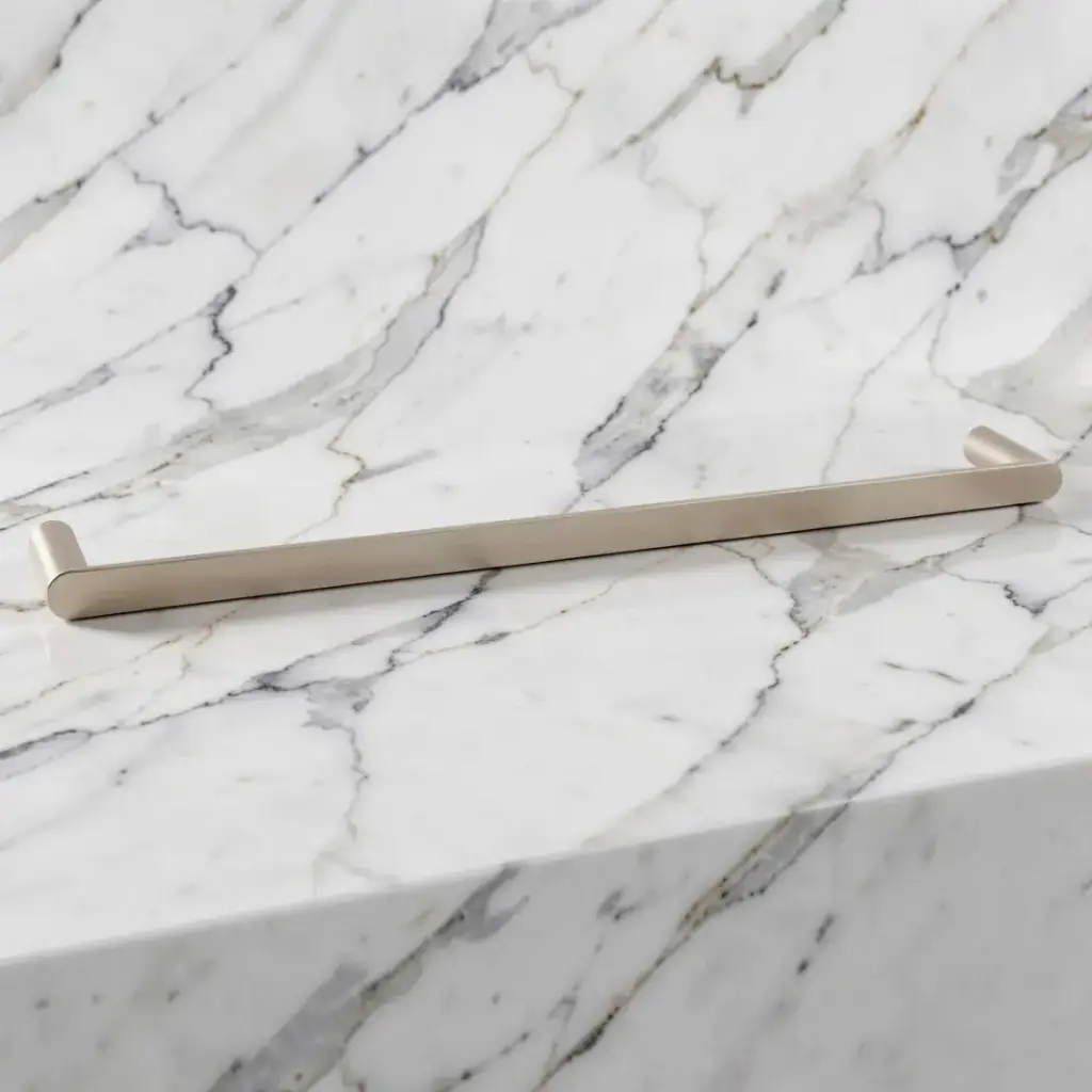 Rushy Brushed Nickel Single Towel Rail 600mm