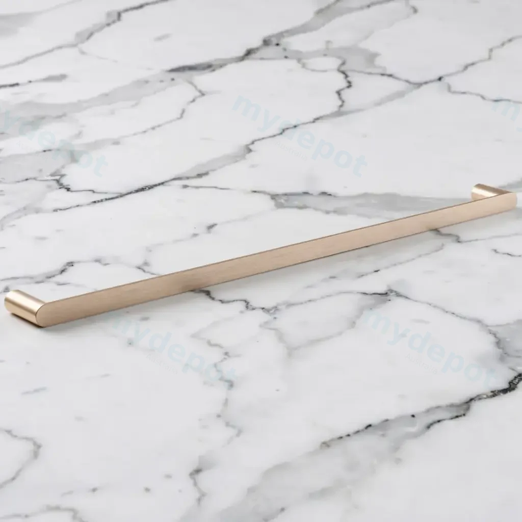 Rushy Brushed Nickel Single Towel Rail 800mm