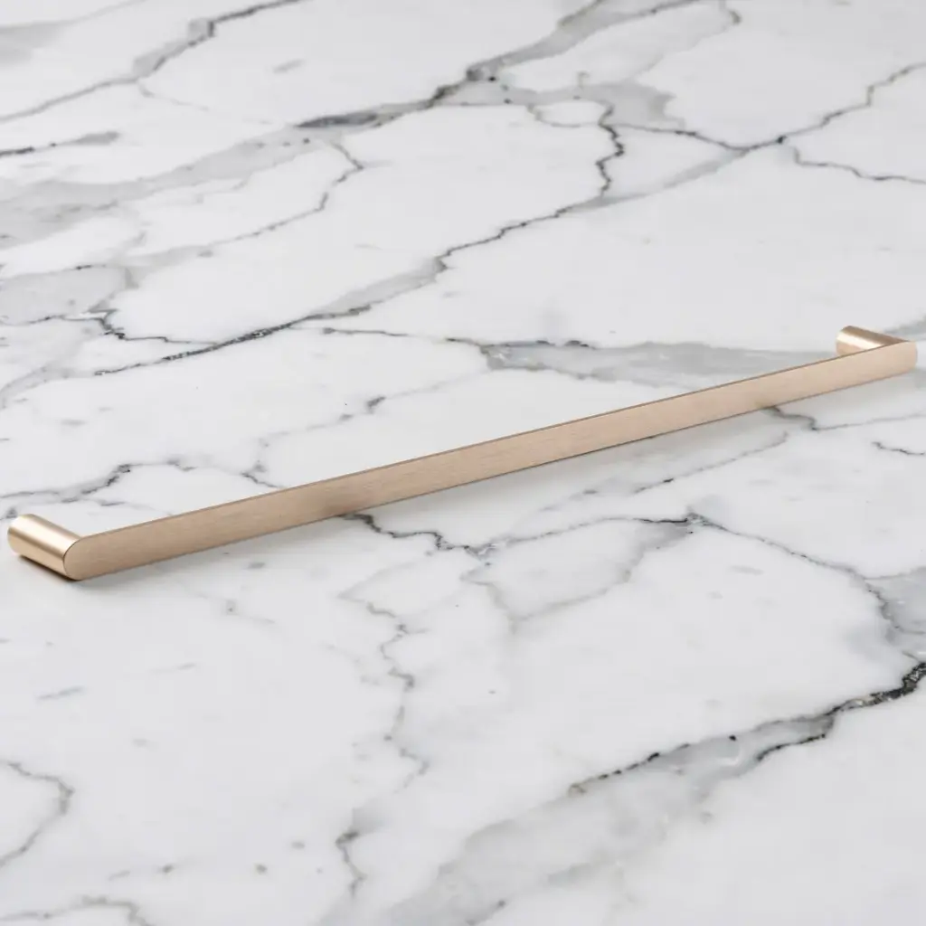 Rushy Brushed Nickel Single Towel Rail 800mm