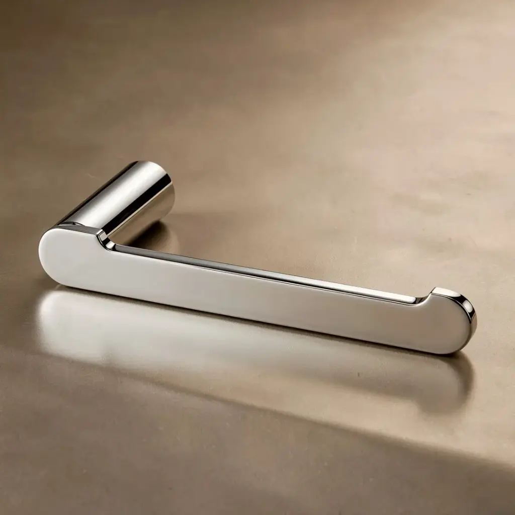 [40054] Rushy Chrome Toilet Paper Holder