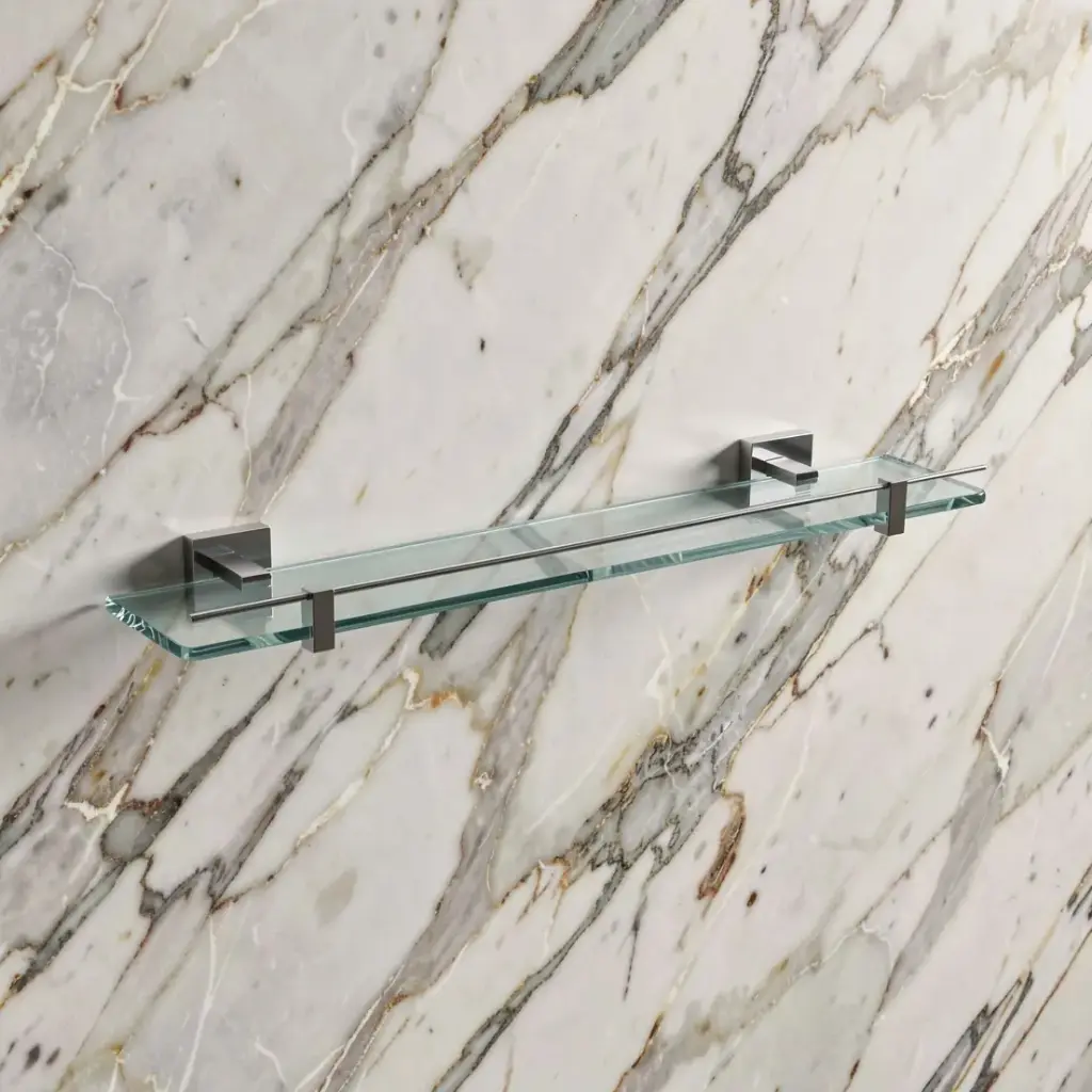 [43451] Sara Glass Shelf(Chrome)