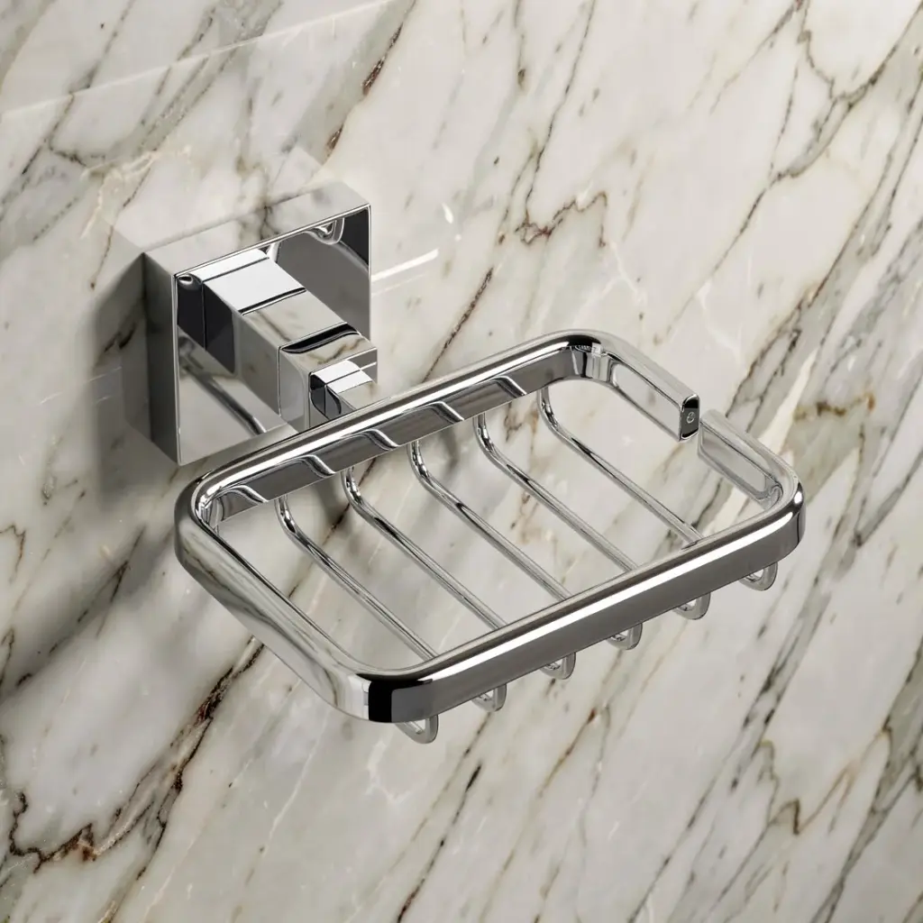 [43450] Sara Wire Soap Basket(Chrome)