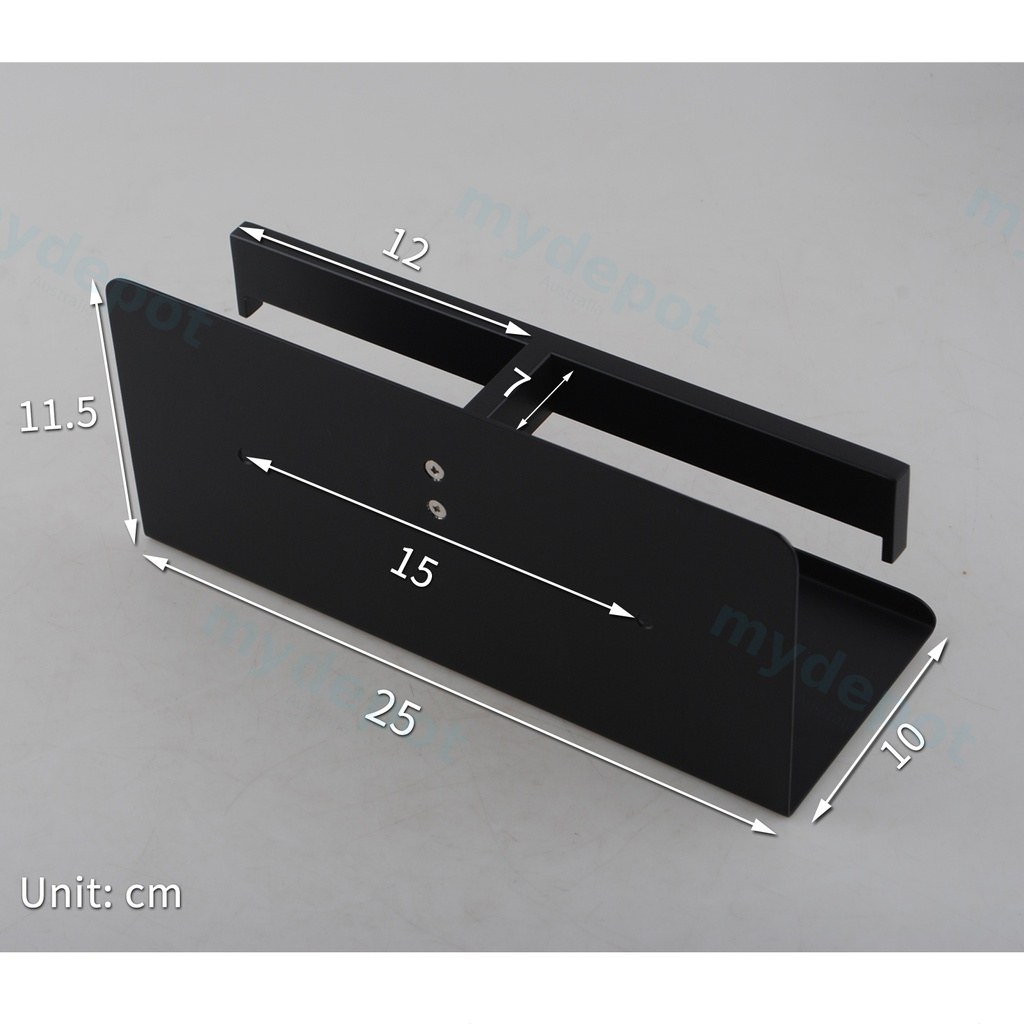 Sera Black Double Toilet Paper Holder with Cover