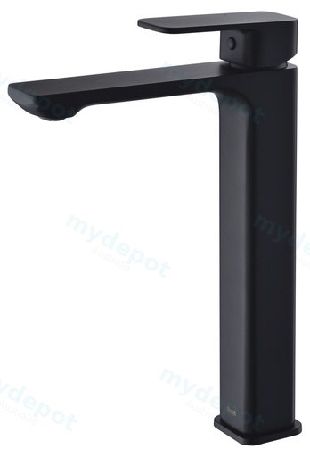 Seto High Rise Basin Mixer Matt Black Lead Free